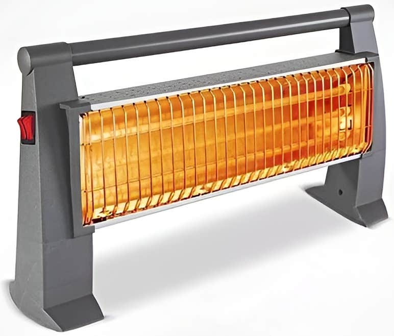 Hi-Way Kh-2820 Electric Heater, 1800 Watt, 3 Candles - Black