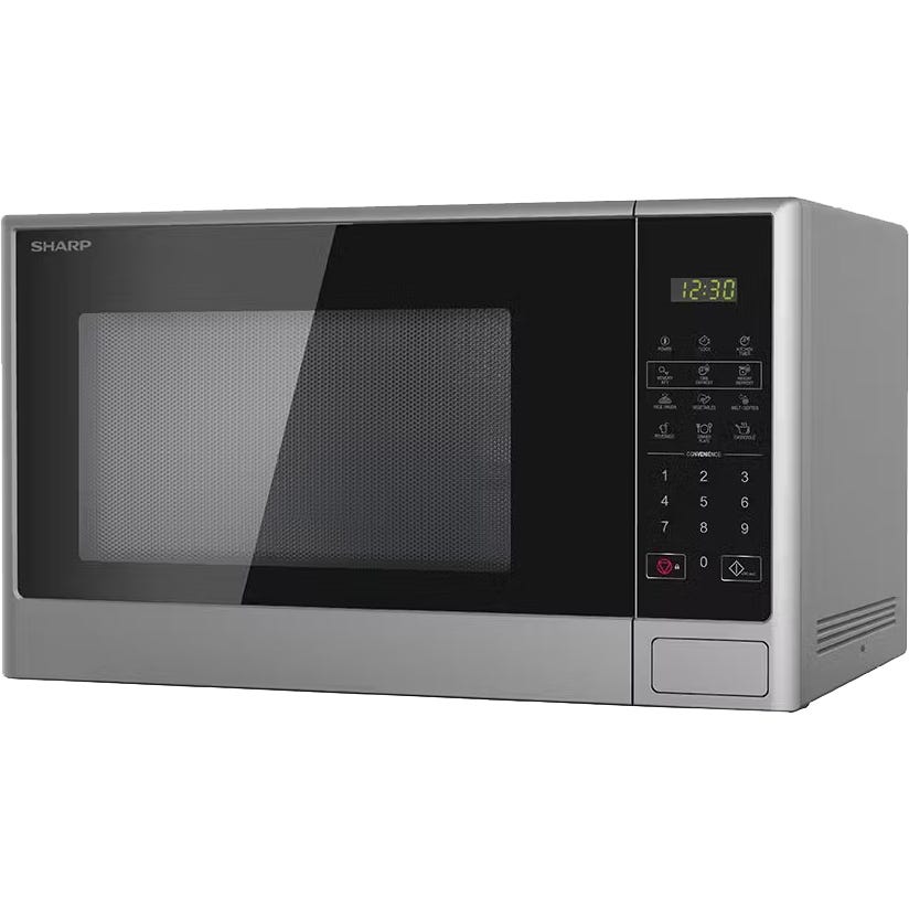 Get Sharp Get SHARP Microwave Solo, R-280CR(S), 28 Liter, 1100 Watt, 9 Cooking ...