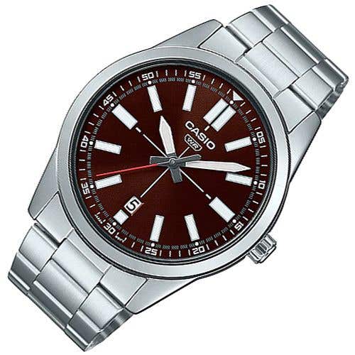 Casio MTP-VD02D-5EUDF Analog Watch for Men, Stainless Steel Band - Silver