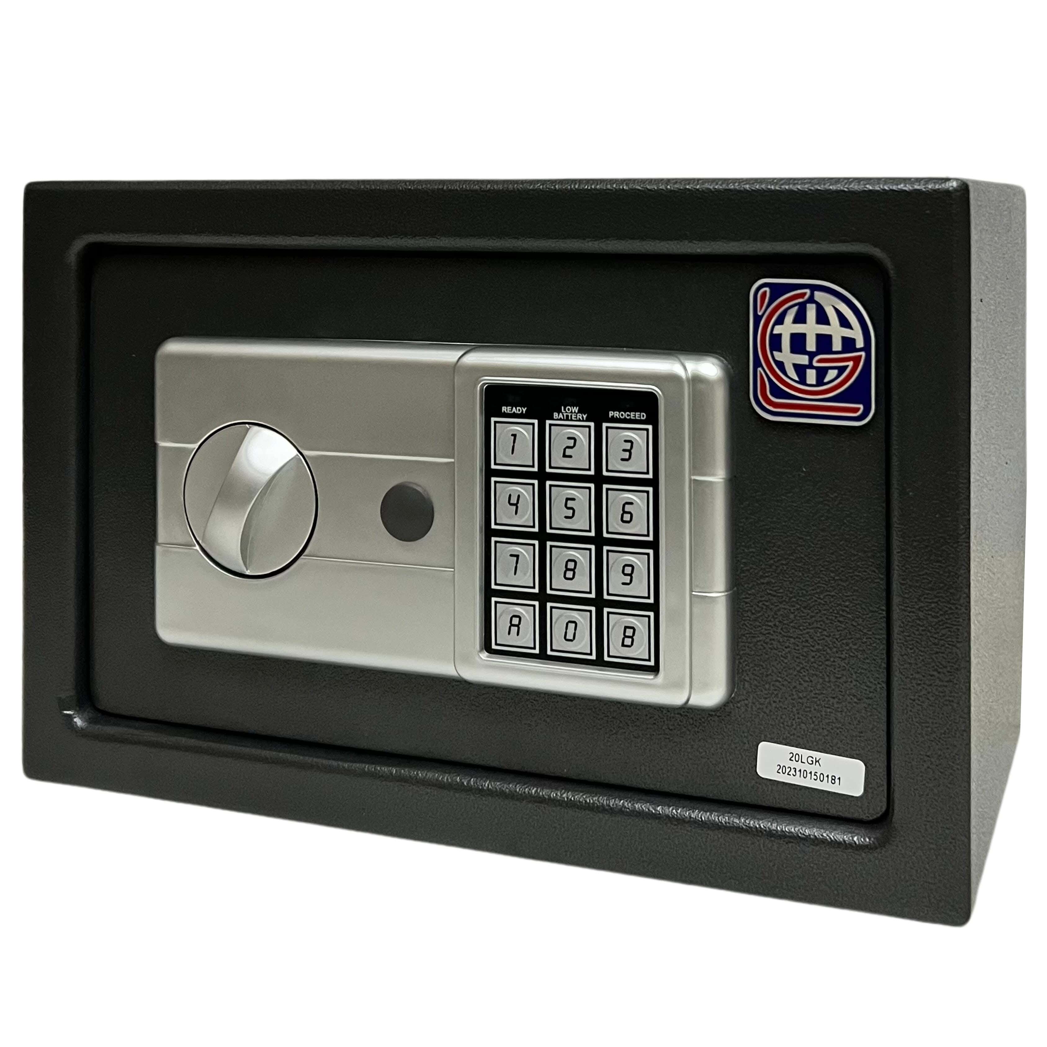 Lotfy Group LG Metal Digital Hotel Safe, 20 × 31 × 20 cm - Grey