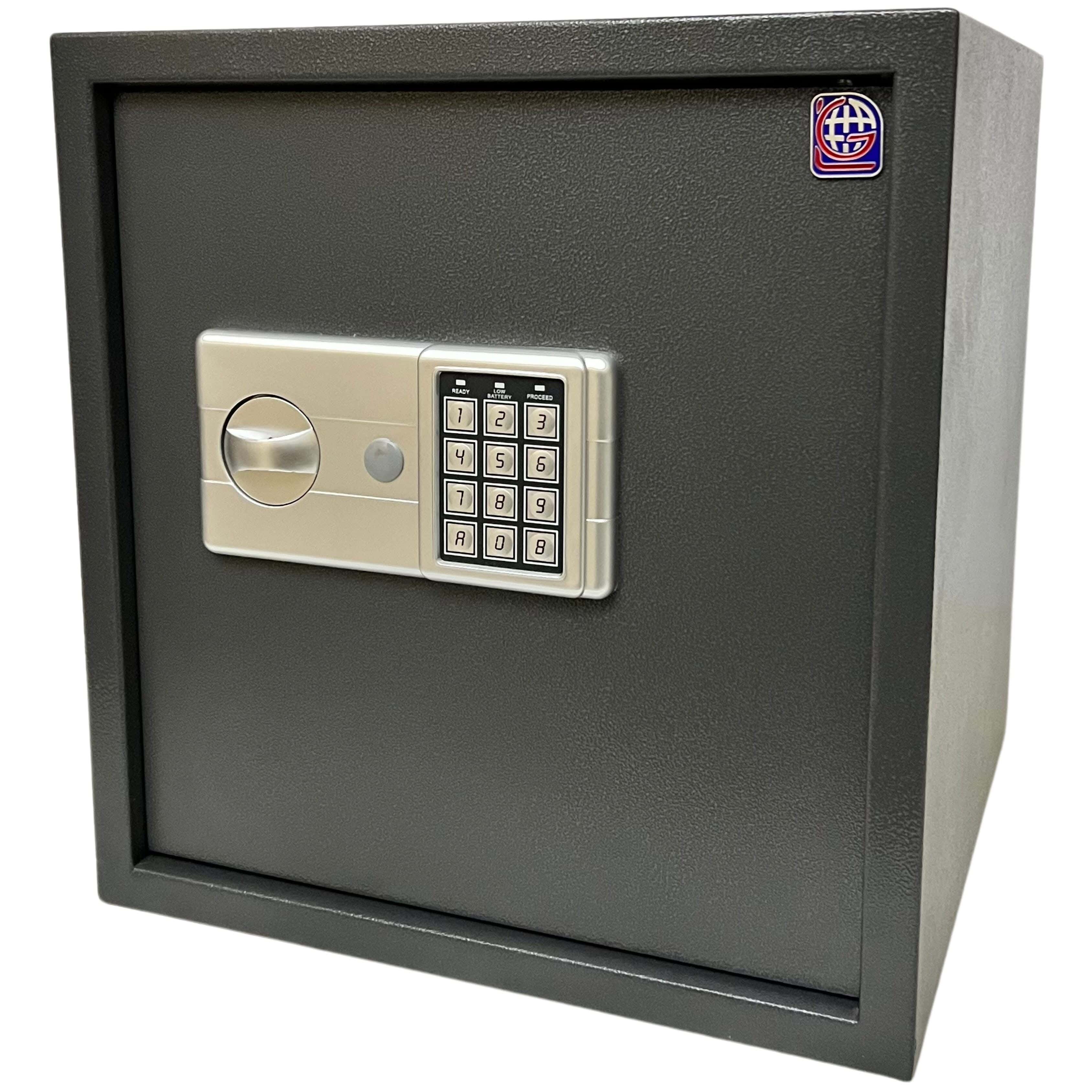 Lotfy Group LG Metal Digital Hotel Safe, 40 × 38 × 38 cm - Grey
