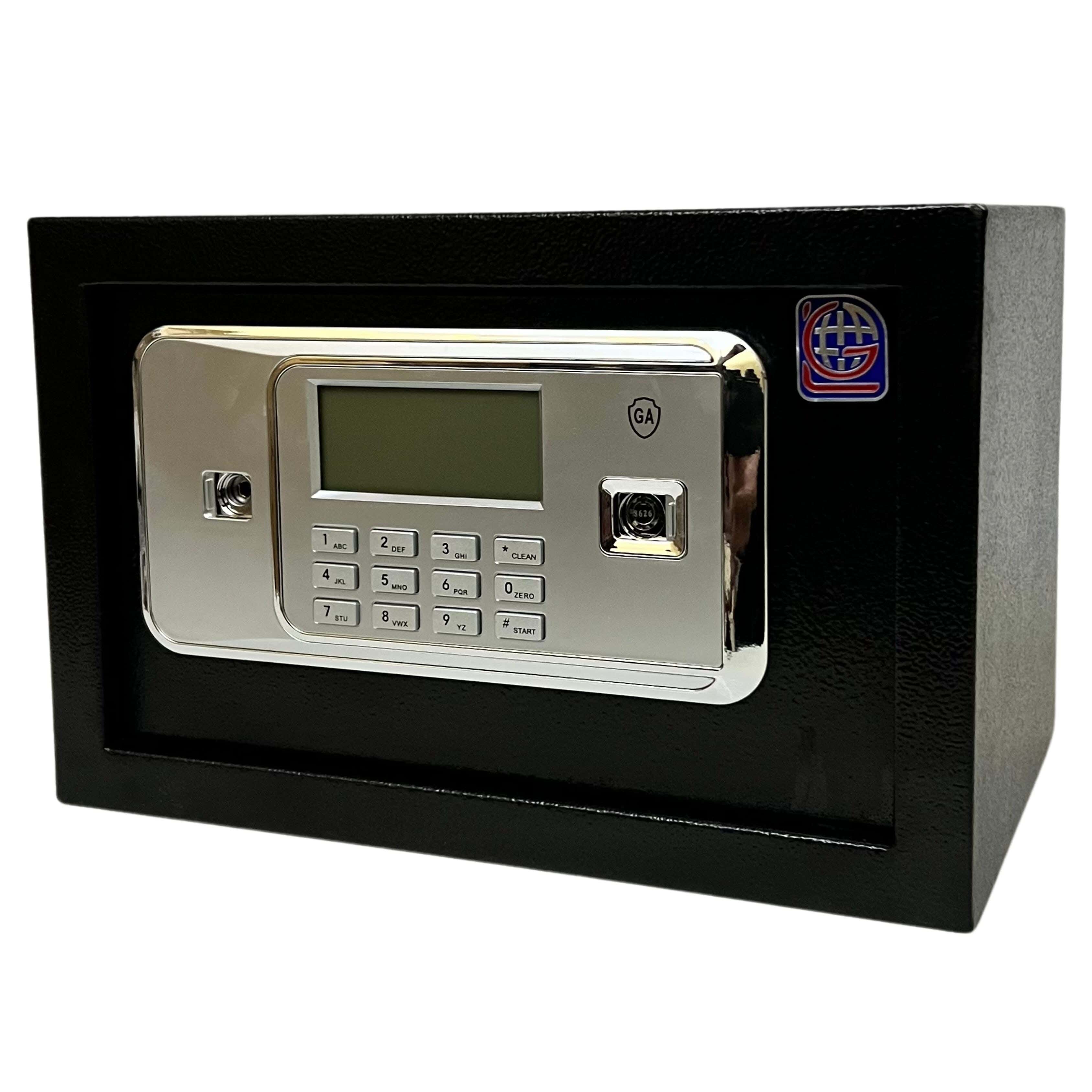 Lotfy Group LG Metal Strong Metal Safe, Theft-Resistant, 20 × 31 × 20 cm - Black