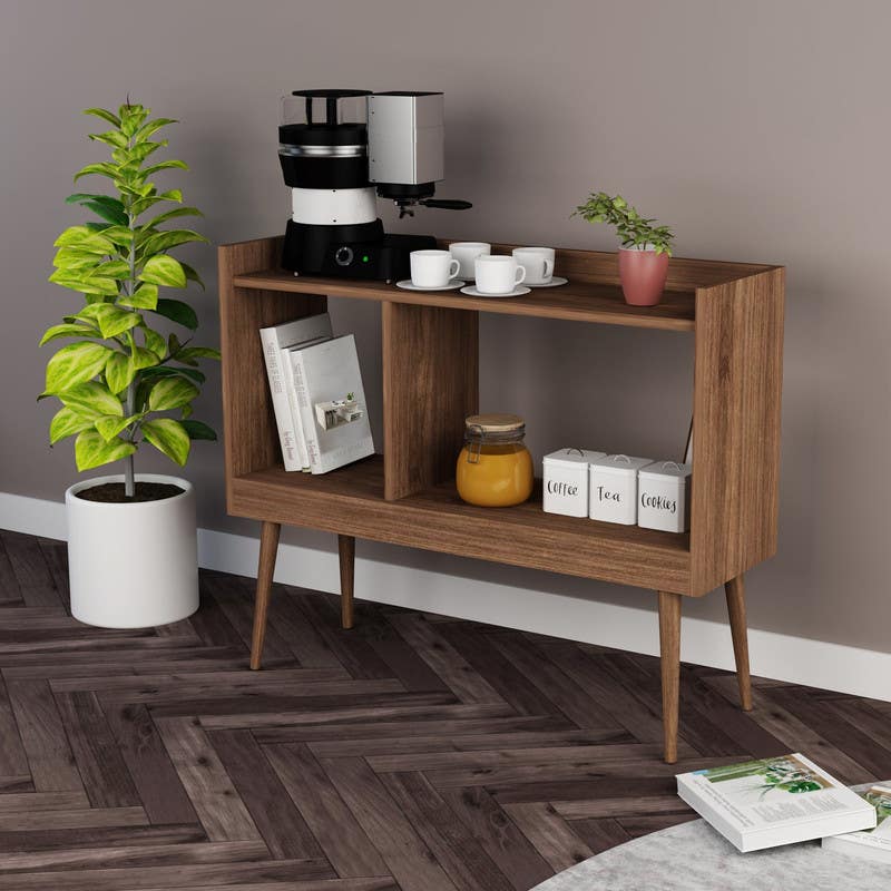 MDF Wood Coffee Table, 70x80x30 cm - Brown