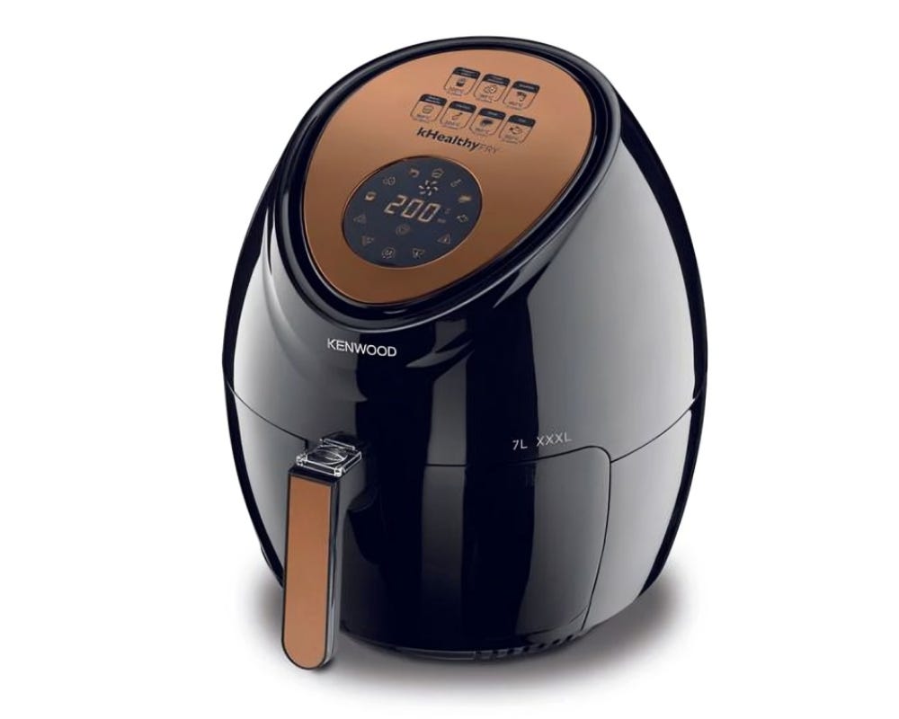 Kenwood HFP72.000BK Air Fryer, 7 Liter, 1800 Watt, Digital- Black