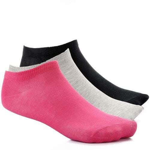 Women's 3-Piece Sock Set, One Size, Cotton - Multicolor