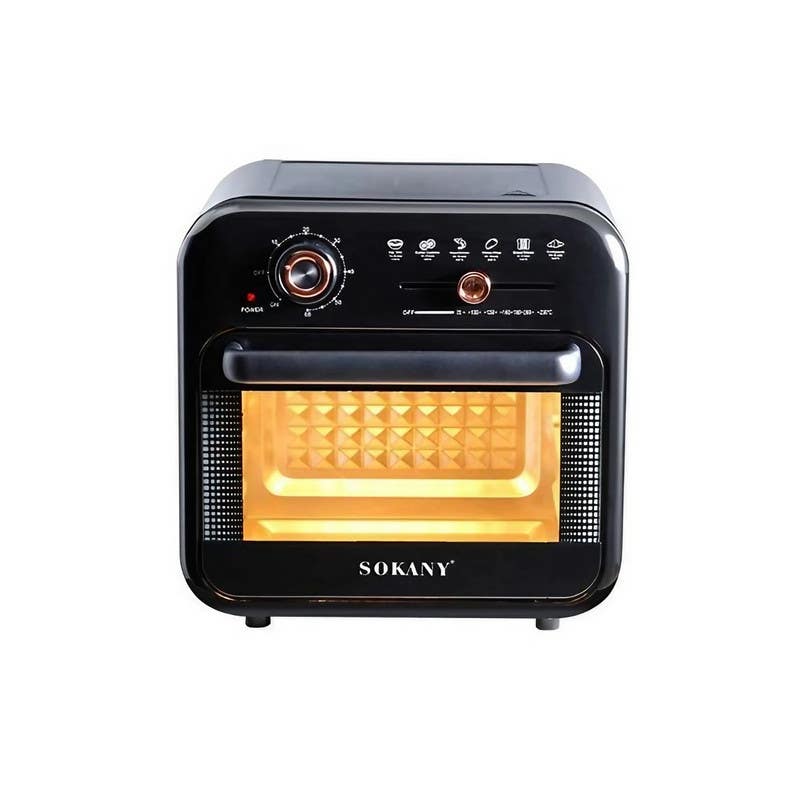 Sokany Sk-10001 Air Fryer, 1800 Watt, 18 Liter - Black
