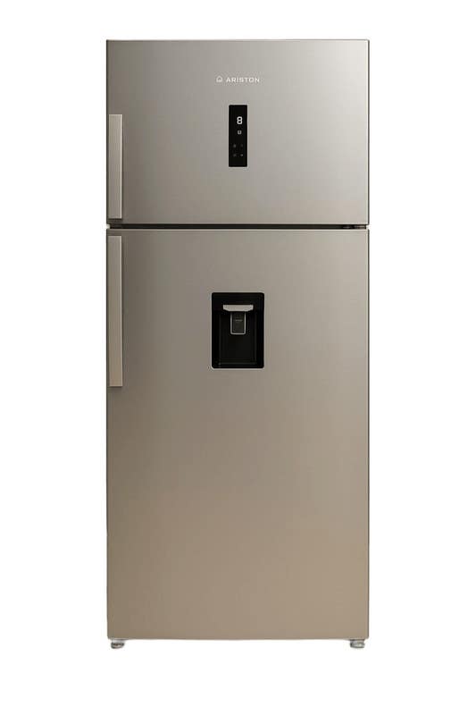 Ariston Art83 F6654 Xna No-Frost Refrigerator, Top Freezer, Digital Display, 650 Liter Capacity - Silver