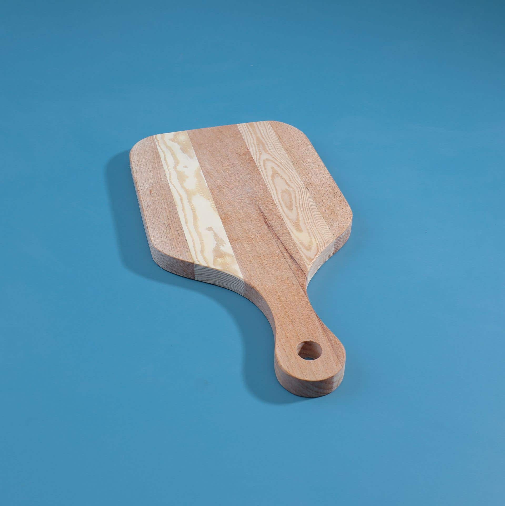 Homepro Wooden Striped Square Board, 20X30 Cm - Beige
