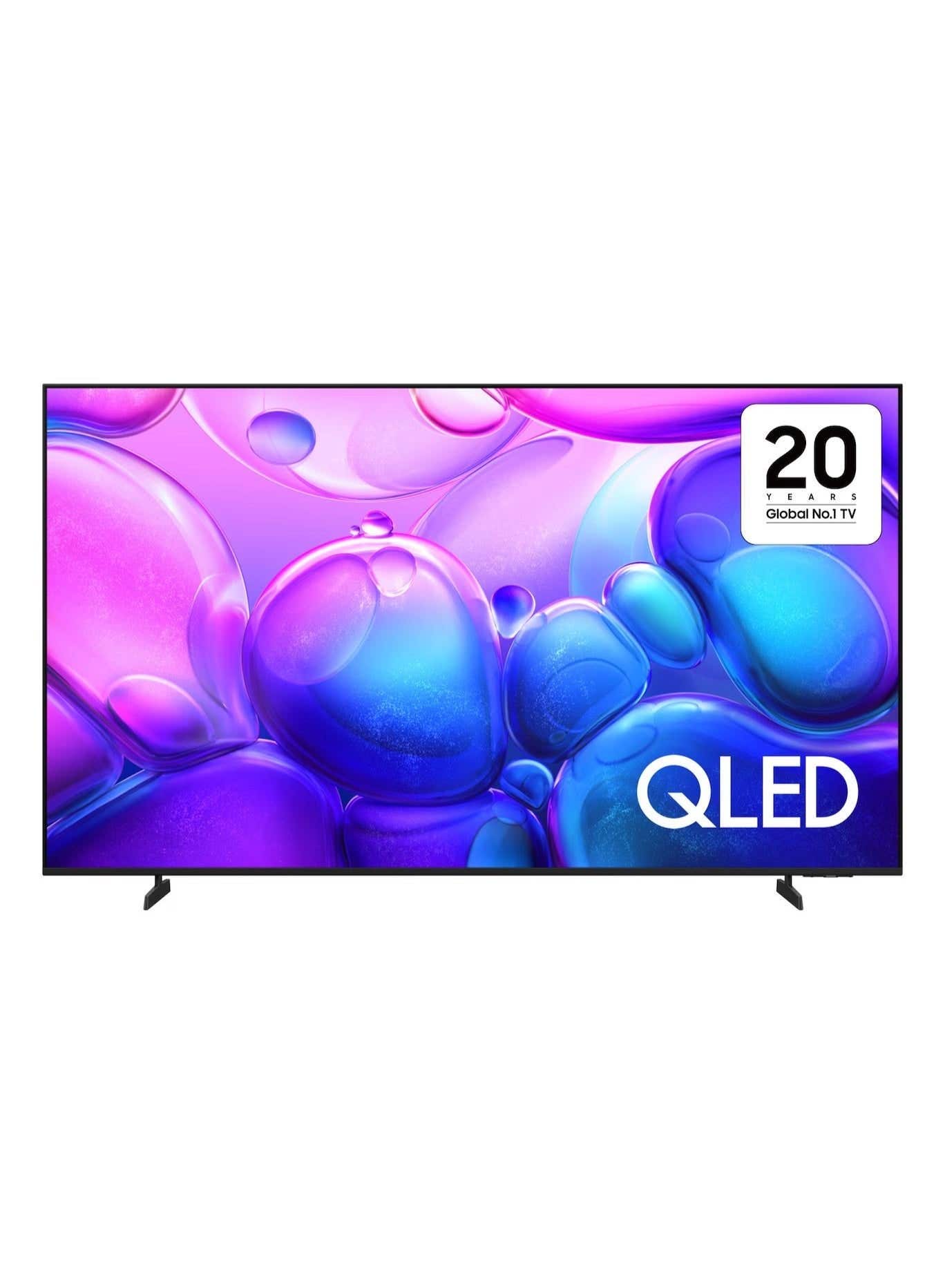 Samsung Smart TV, 75 inch, QLED, 4K UHD, with built-in receiver, QA75Q6FAAUXEG - Black