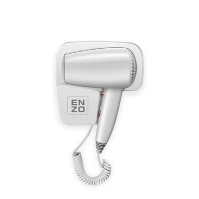 Enzo EN-6005 Hair Dryer, 1600 Watt, Hot & Cold - White