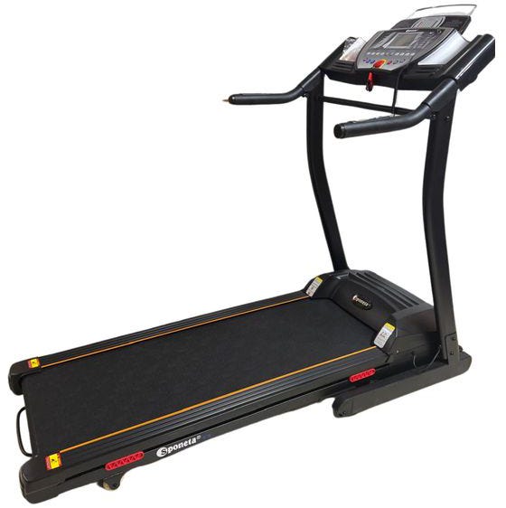Super Active Treadmill, 2 Motors, Electric Incline, Supports Weight 160 kg - Black