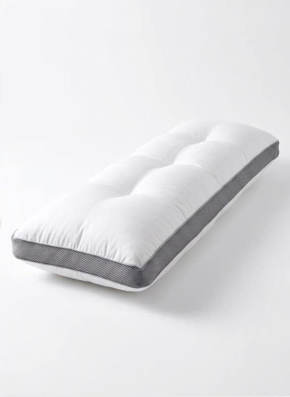 Fiber bed pillow, size 100x40 cm - white