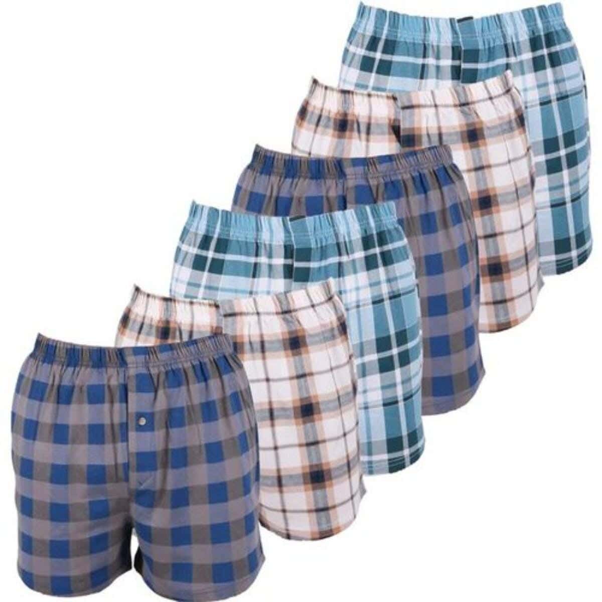 Dice Men's Underwear Set, Fabric, 6 Pieces, M - Multicolor