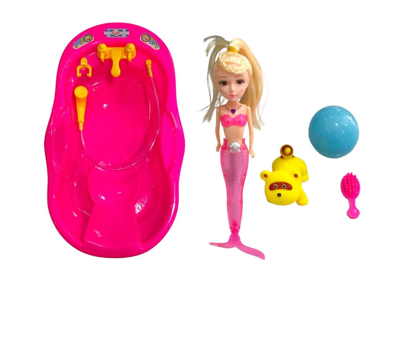 Alsafwa W25-180-1 Boat And Mermaid Toy for Girls - Multicolor