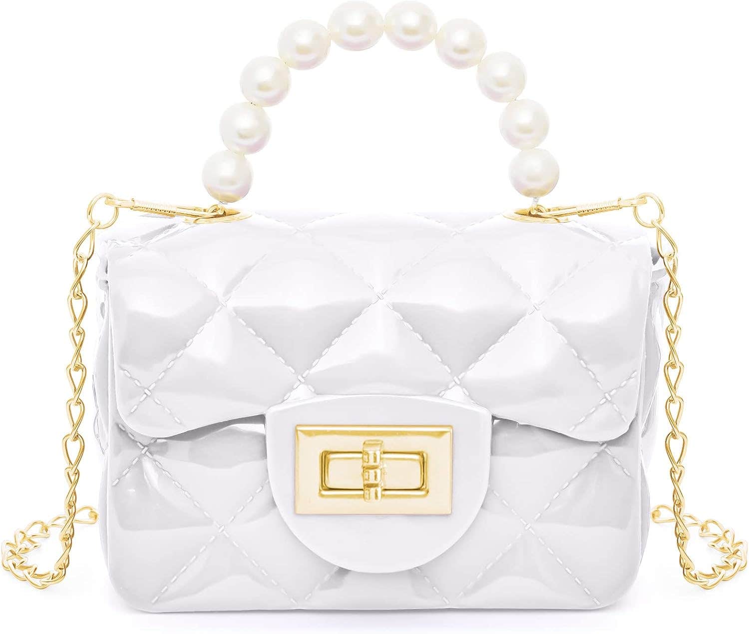 Girls Cute Crossbody Bag - White