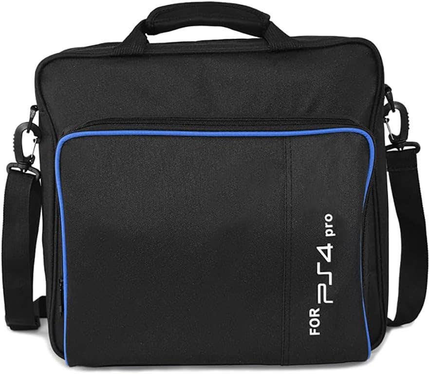 Fashion Mania Travel Shoulder Bag for PlayStation 5, PlayStation 4 - Black