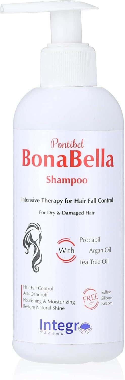 BonaBella shampoo,intensive therapy for hair fall control,for dry &damadeged hair 250ml