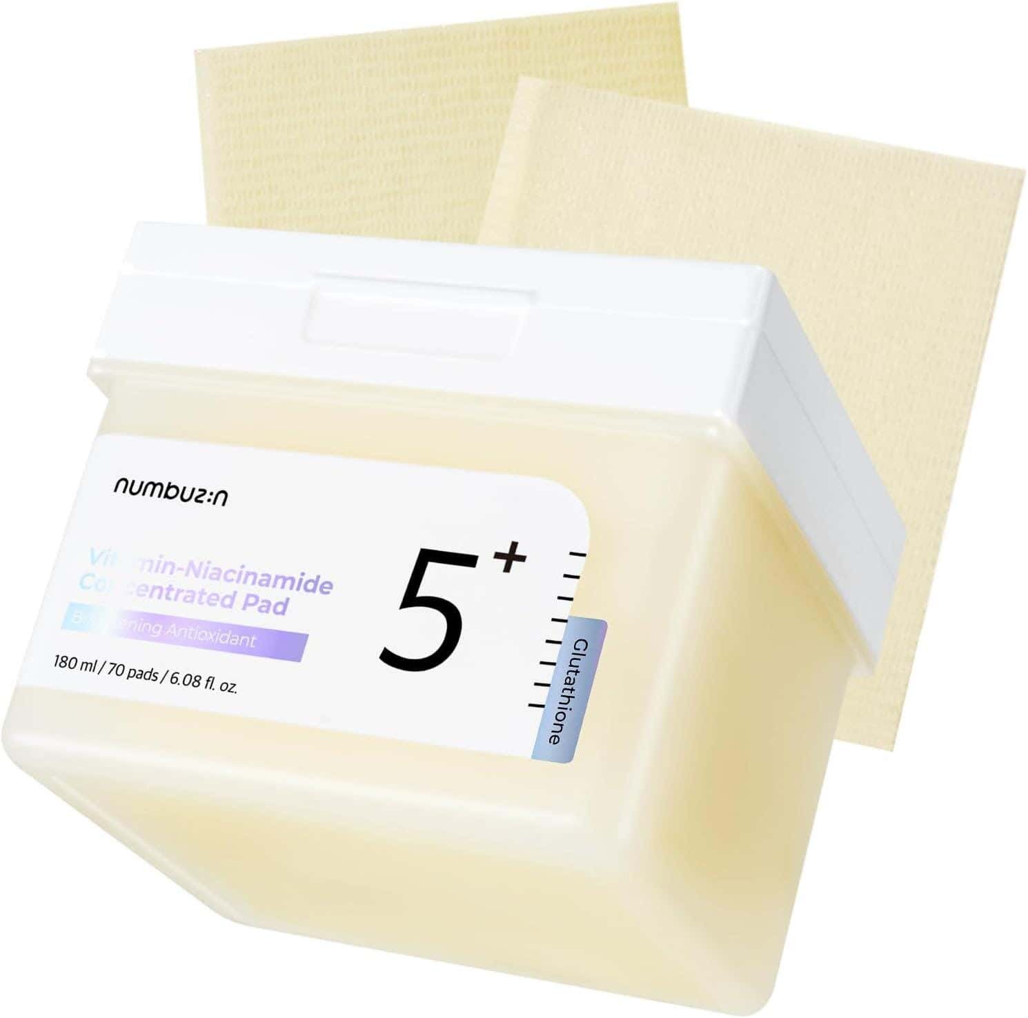 Numbuzin No.5+ Vitamin-Niacinamide Concentrated Pad 180ml (70 Pads)