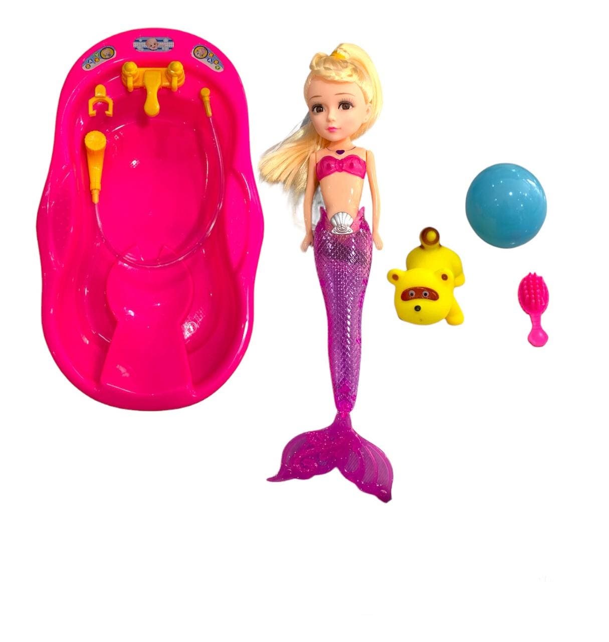 Alsafwa W25-180-2 Boat And Mermaid Toy for Girls - Multicolor