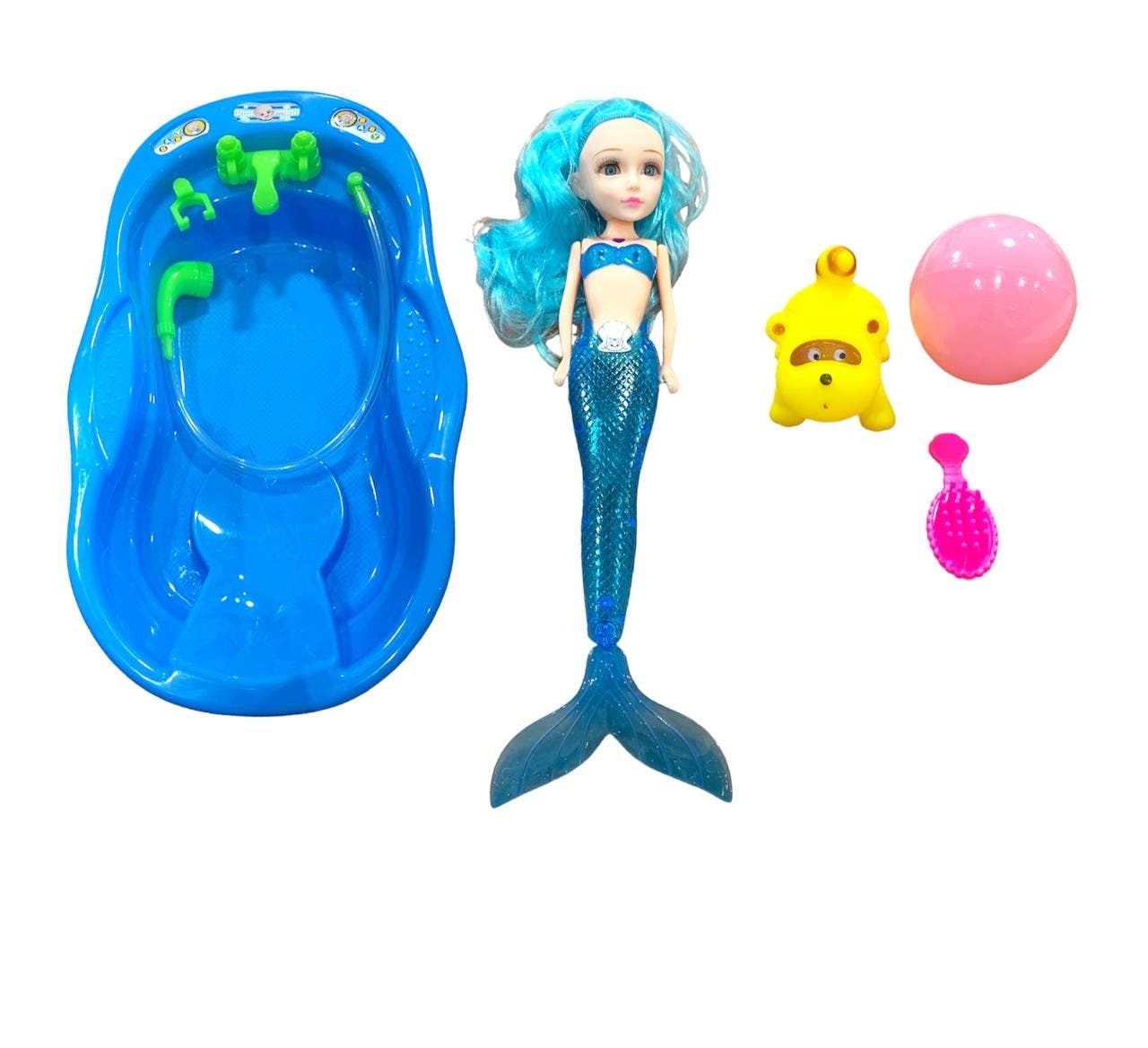 Alsafwa W25-180-3 Boat And Mermaid Toy for Girls - Multicolor