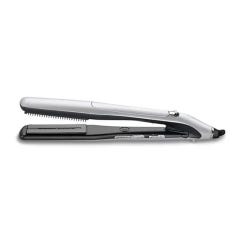 BaByliss Steam Hair Straightener,ST595E, Ceramic, 5 Heat Settings – Silver