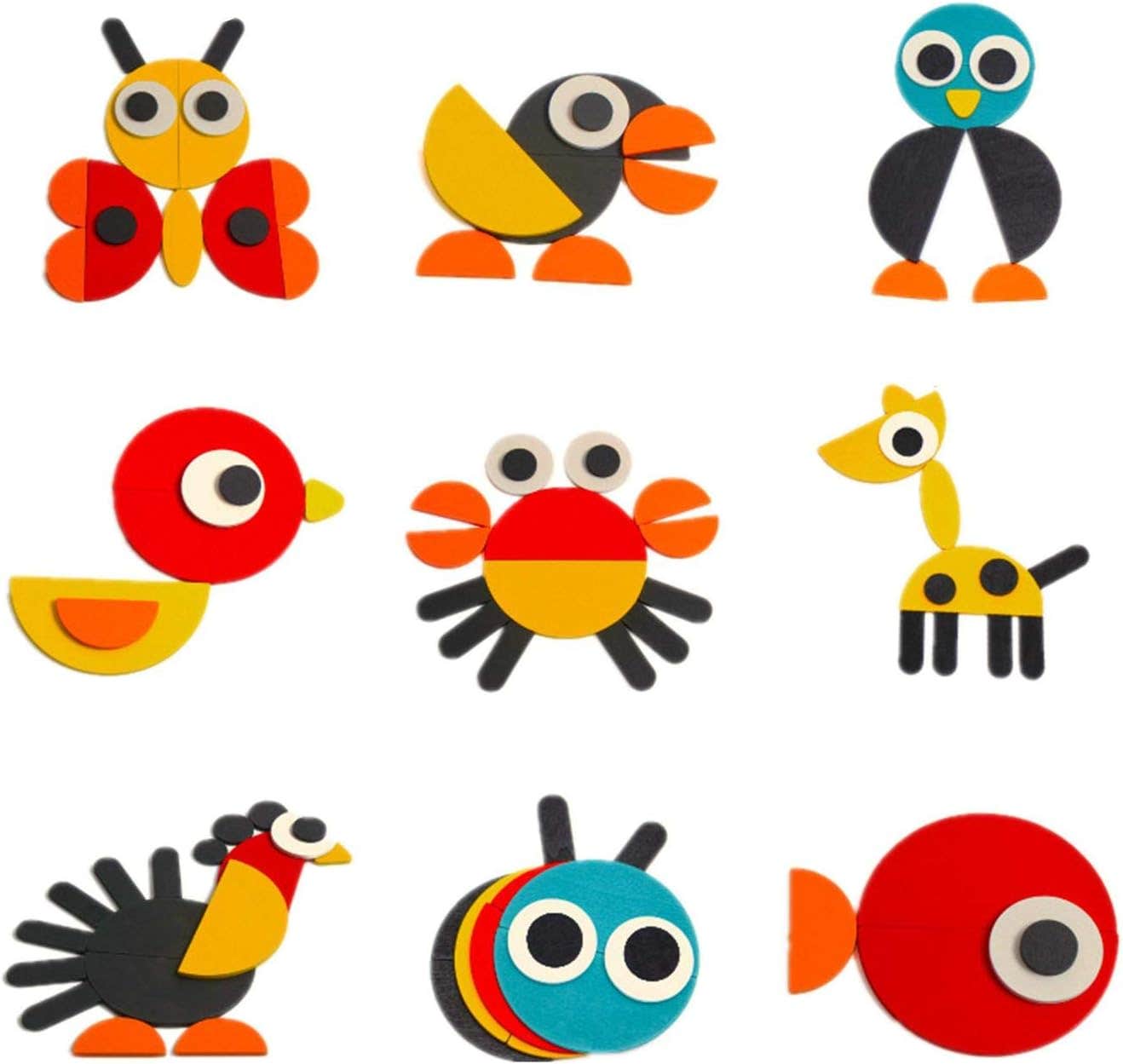 Educational Design Assembling Puzzles - Multicolor
