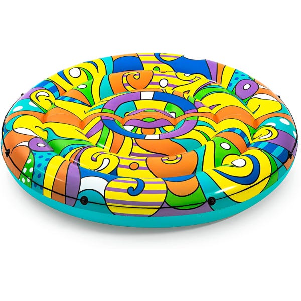 Bestway Vinyl Pool & Beach Float, 188 cm, 90 kg Max Weight, Multicolor - 43195