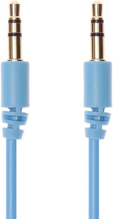 Iconz JCS1L AUX Cable, 1 Meter - Blue
