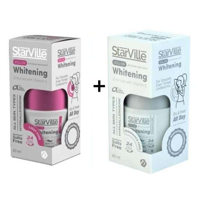 Starville Whitening Roll On With Coconut 60 Ml + Free Fragrance