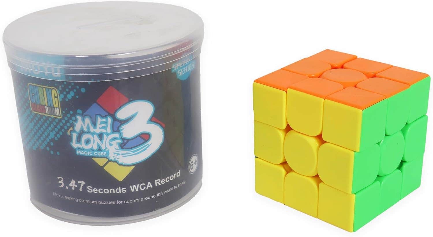 Smooth & Fast Design Plastic Rubik Cube - Multicolor