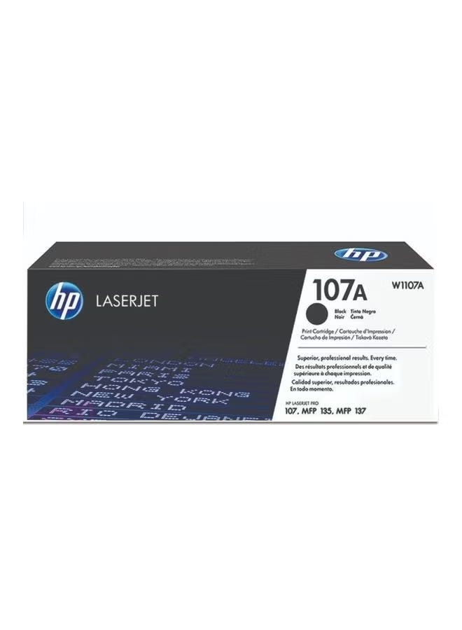 HP LaserJet Toner Cartridge, 107A, W1107A - Black
