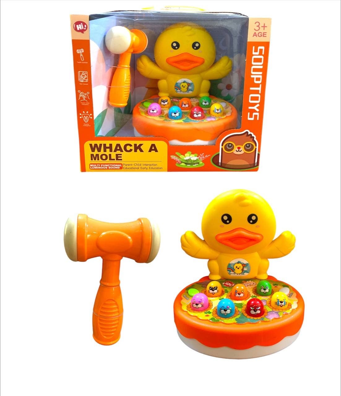 Alsafwa W25-191 Duck Hammer Toy for Unisex Children - Orange
