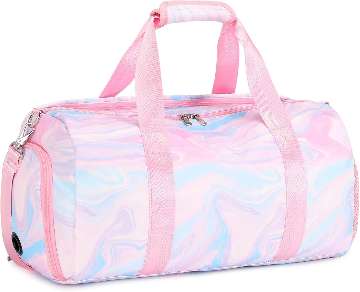Jumpopack Lightweight Fabric Travel Duffel Bag - Pink