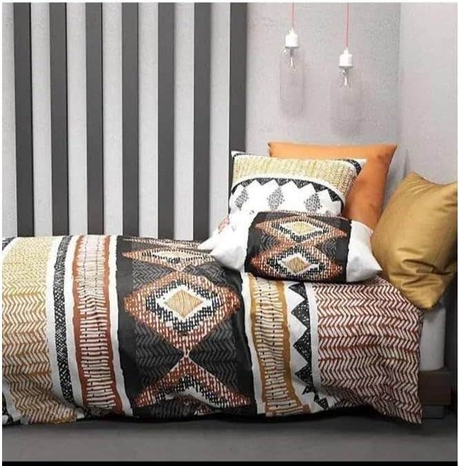 Egyptian Cotton Blend Comforter 2.5x2.4, 3 Pieces - Multicolor