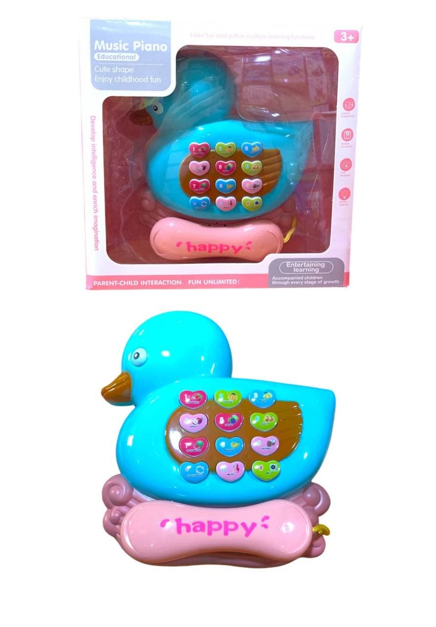 Alsafwa W25-202-1 Musical Duck Toy for Unisex Children - Blue