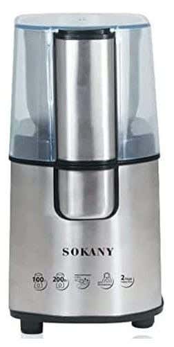 Sokani Coffee Grinder, 200 Watt, SM-3020S - Silver