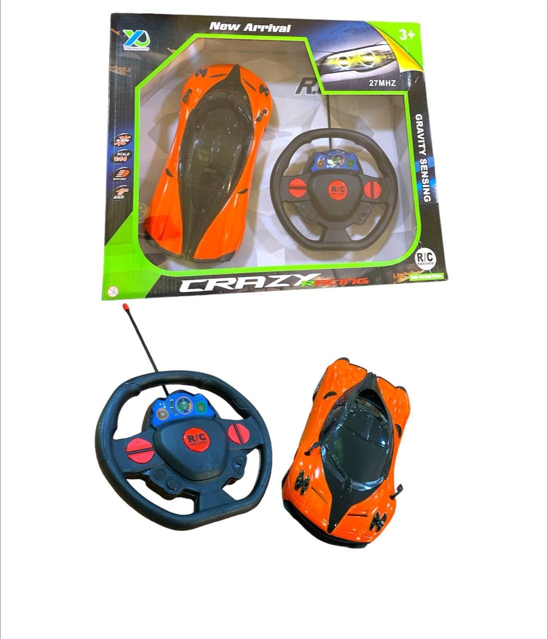 Alsafwa T-300-1 Remote Control Car Toy for Boys - Orange