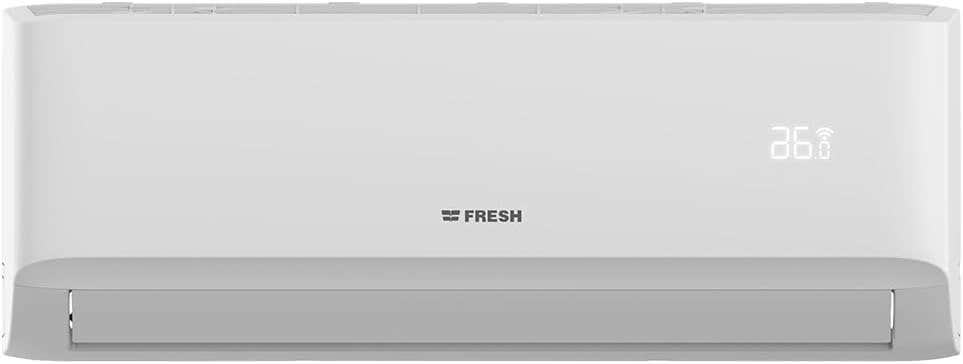 Fresh FUFW12C/IW Turbo Split Air Conditioner, 1.5 HP, Cooling Only, Digital Display - White