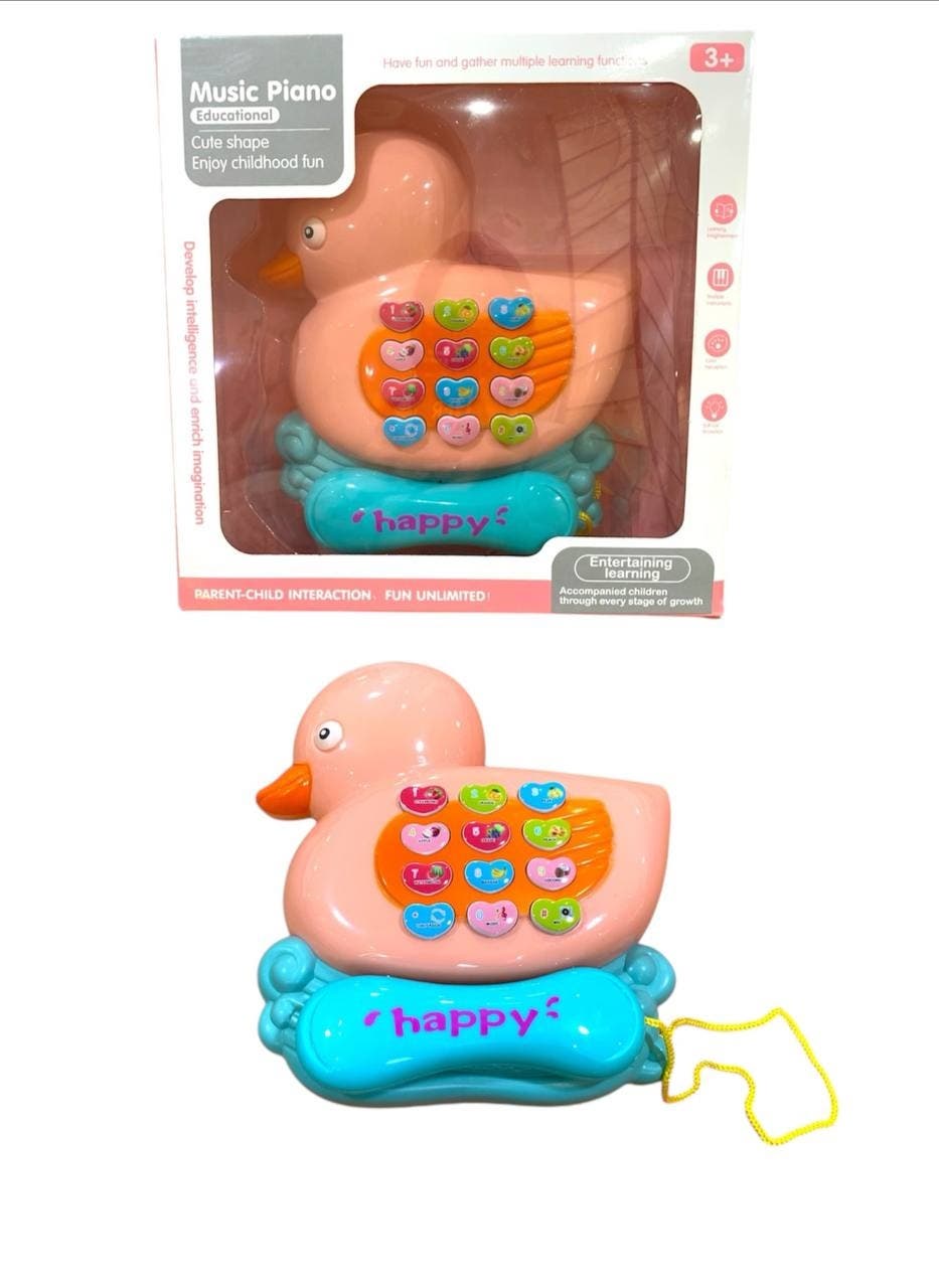 Alsafwa W25-202-2 Musical Duck Toy for Unisex Children - Pink