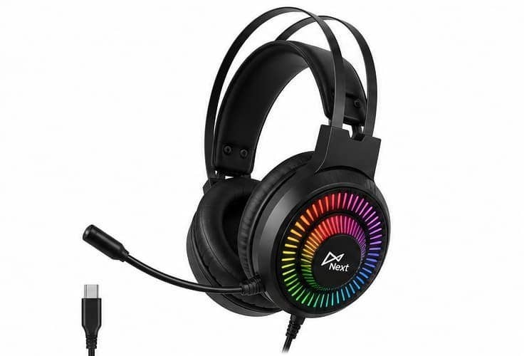 Next H81 Rgb Wired Gaming Headset With Microphone – Usb Type-C – Deep Bass Surround Sound