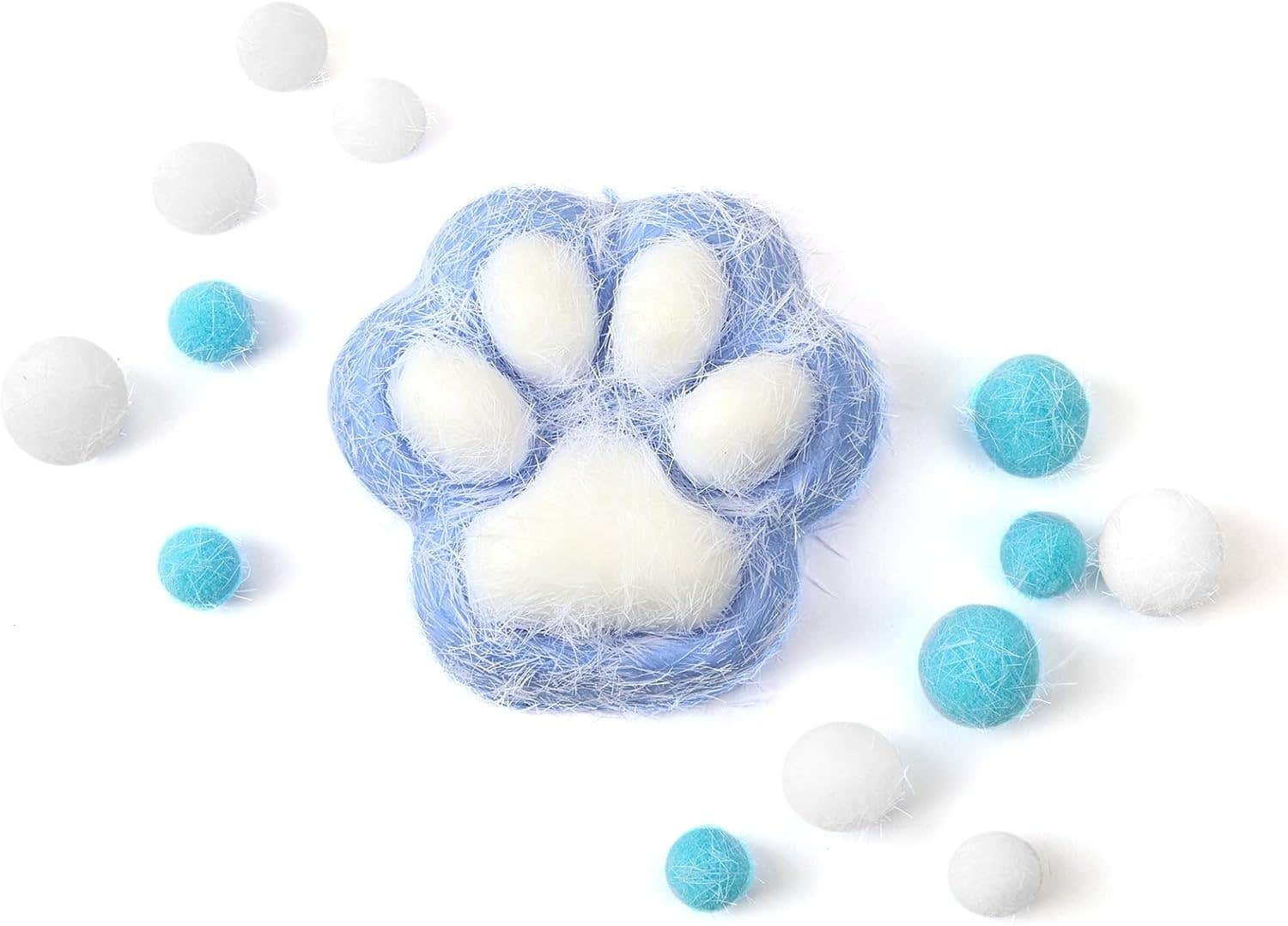 Irokasbar Kawaii Design Plush Squishy Toy - Blue White