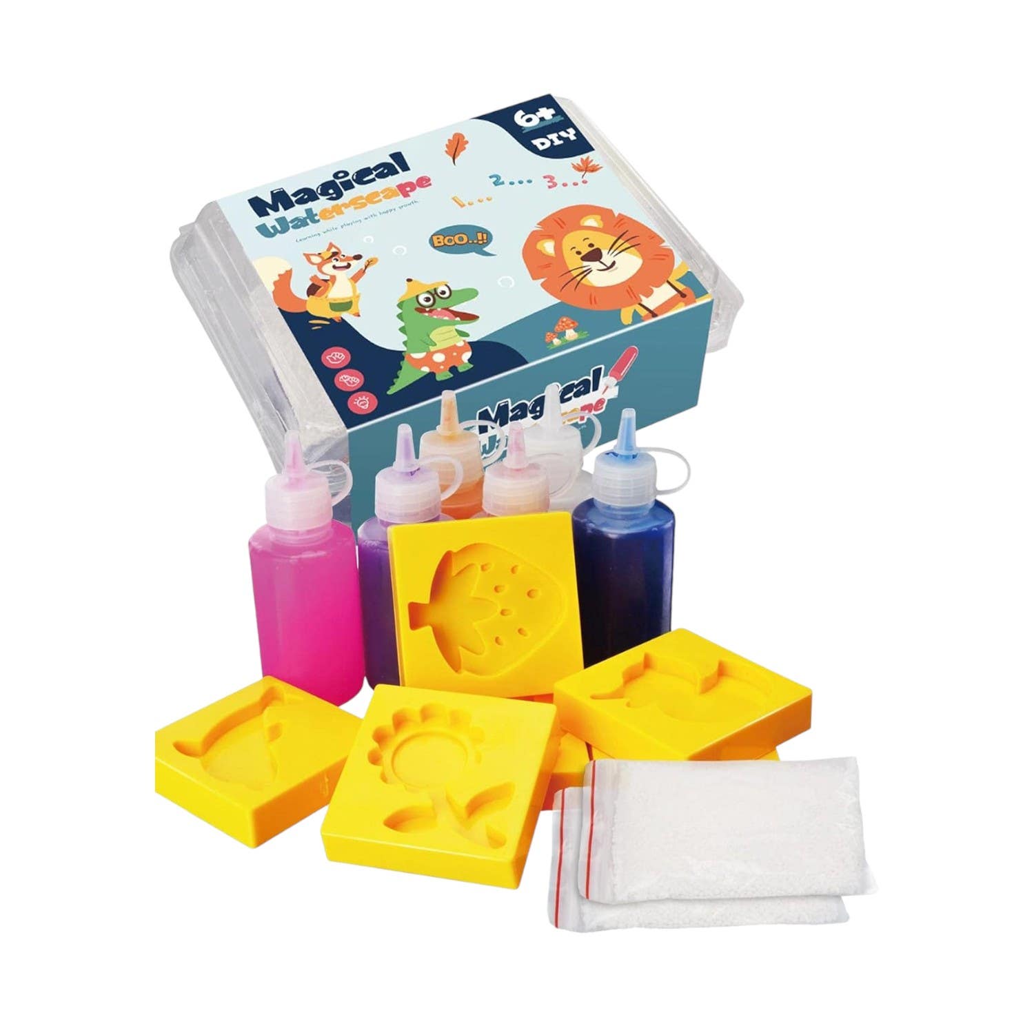Tosier 3D Water Animals Design Gel Kit - Multicolor