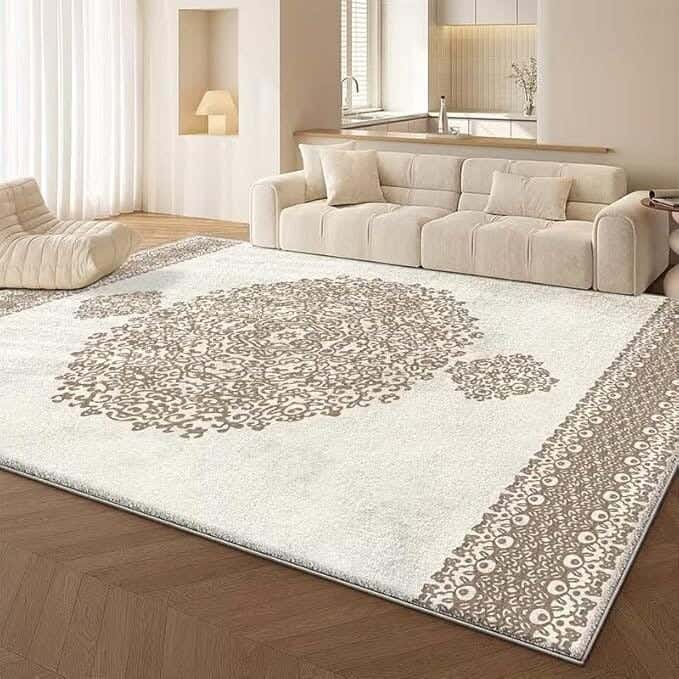 Line Sleep Dots Fabric Carpet protector, 200x300 cm - Multicolor