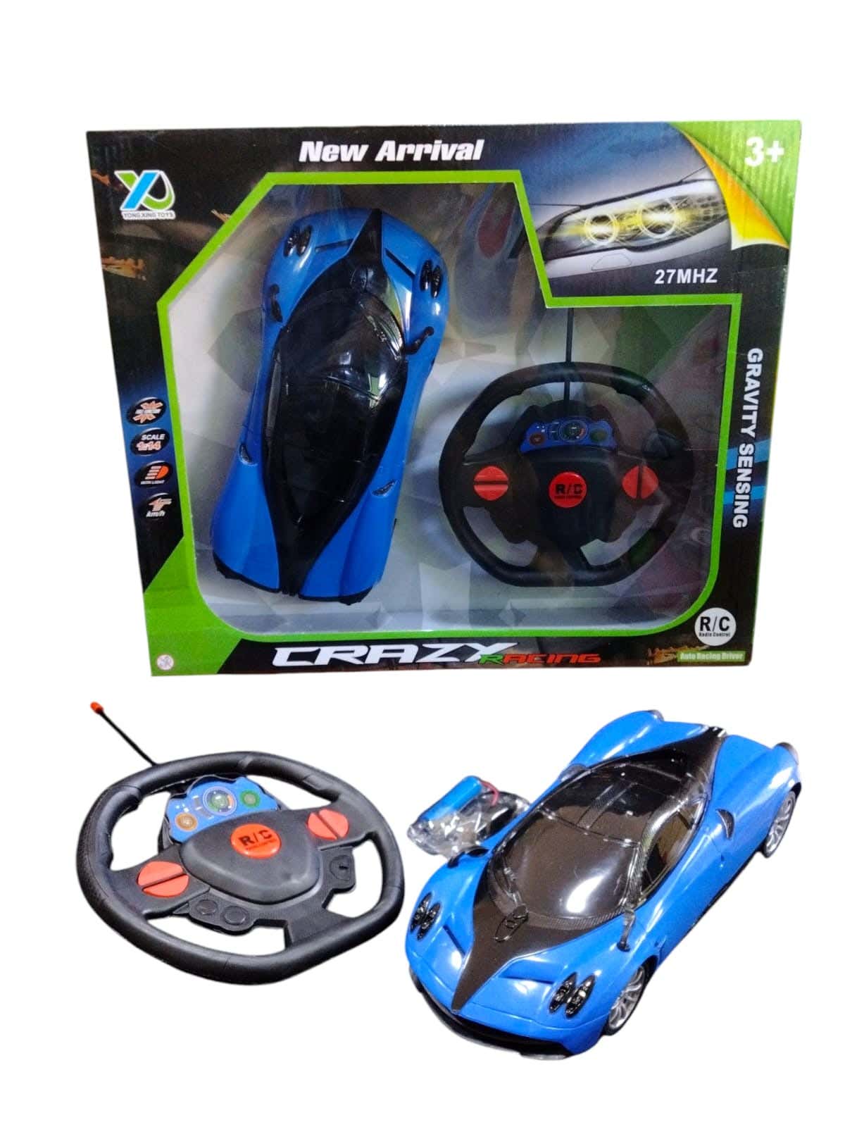 Alsafwa T-300-2 Remote Control Car Toy for Boys - Blue