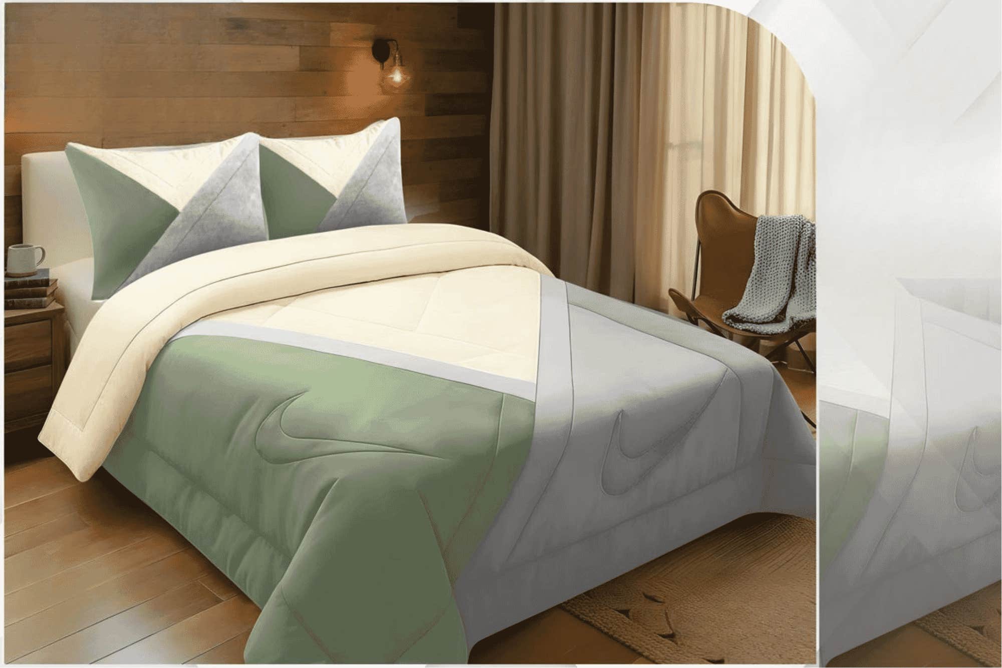 Rimas Large Quilt, 260x240cm, Velvet - Multicolor