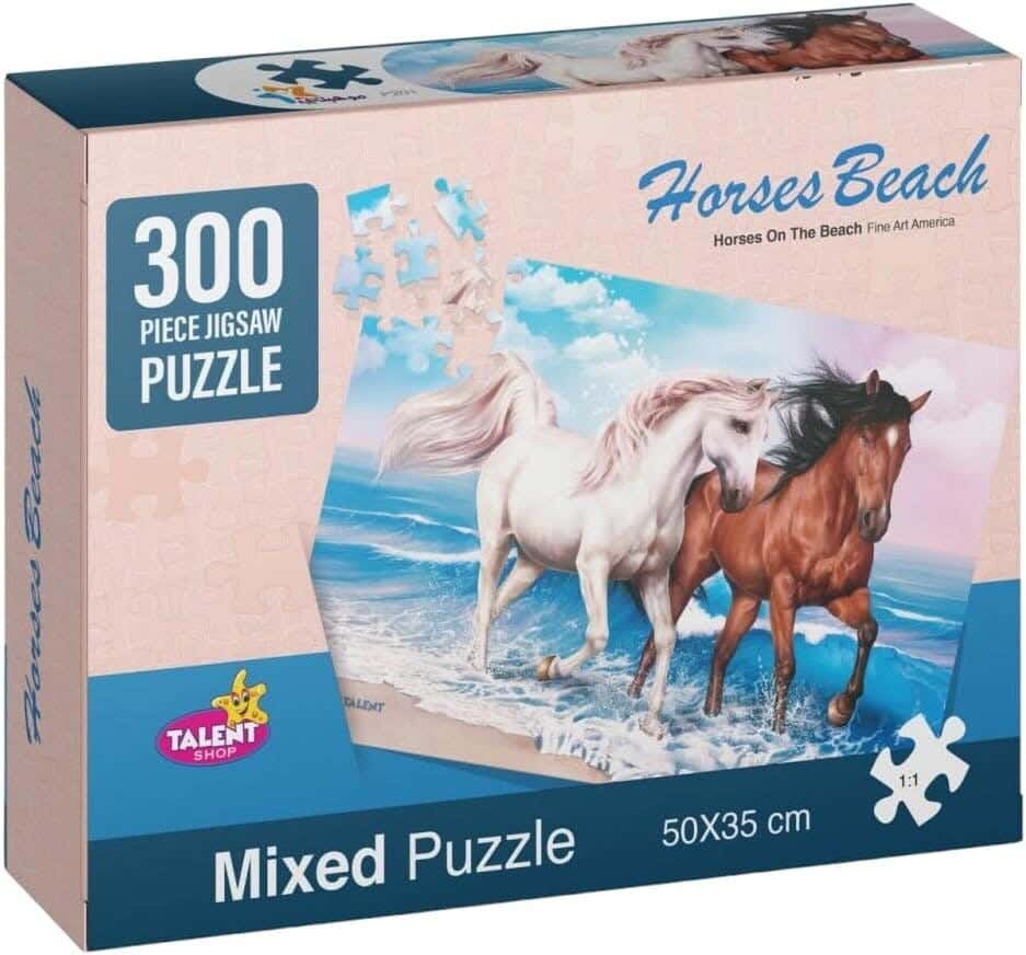 Talent Shop R45-2-1 Puzzle 300 Pieces Two Horses - Multicolor