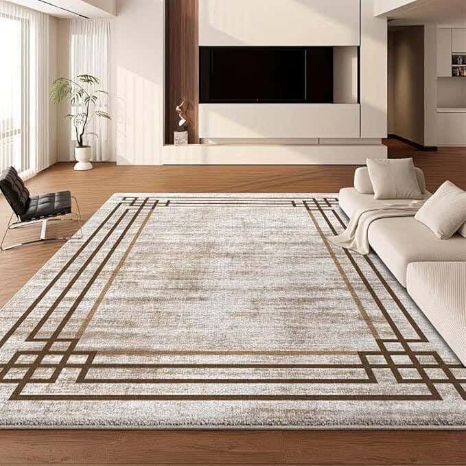 Line Sleep Dots Fabric Carpet protector, 160x250 cm - Multicolor