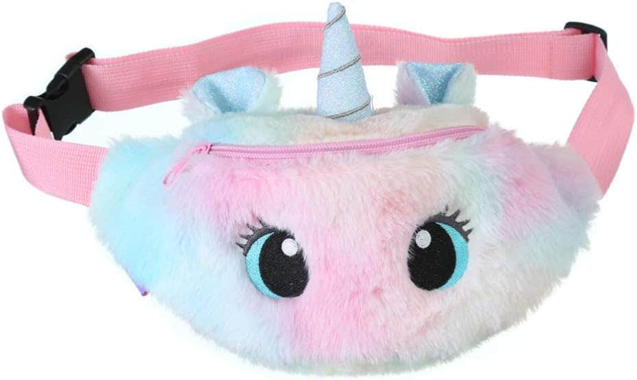Kesyoo Cartoon Plush Fanny Pack, 26.5×12.5cm - Multicolor
