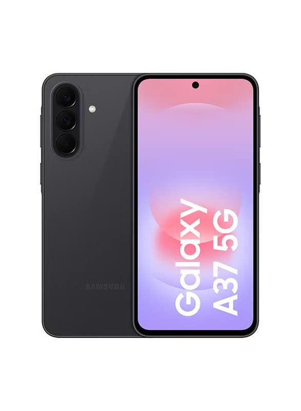 Samsung Galaxy A37 Smart Mobile, Dual SIM, 5G Network, 128GB, 8GB RAM - Black "Middle East Version"