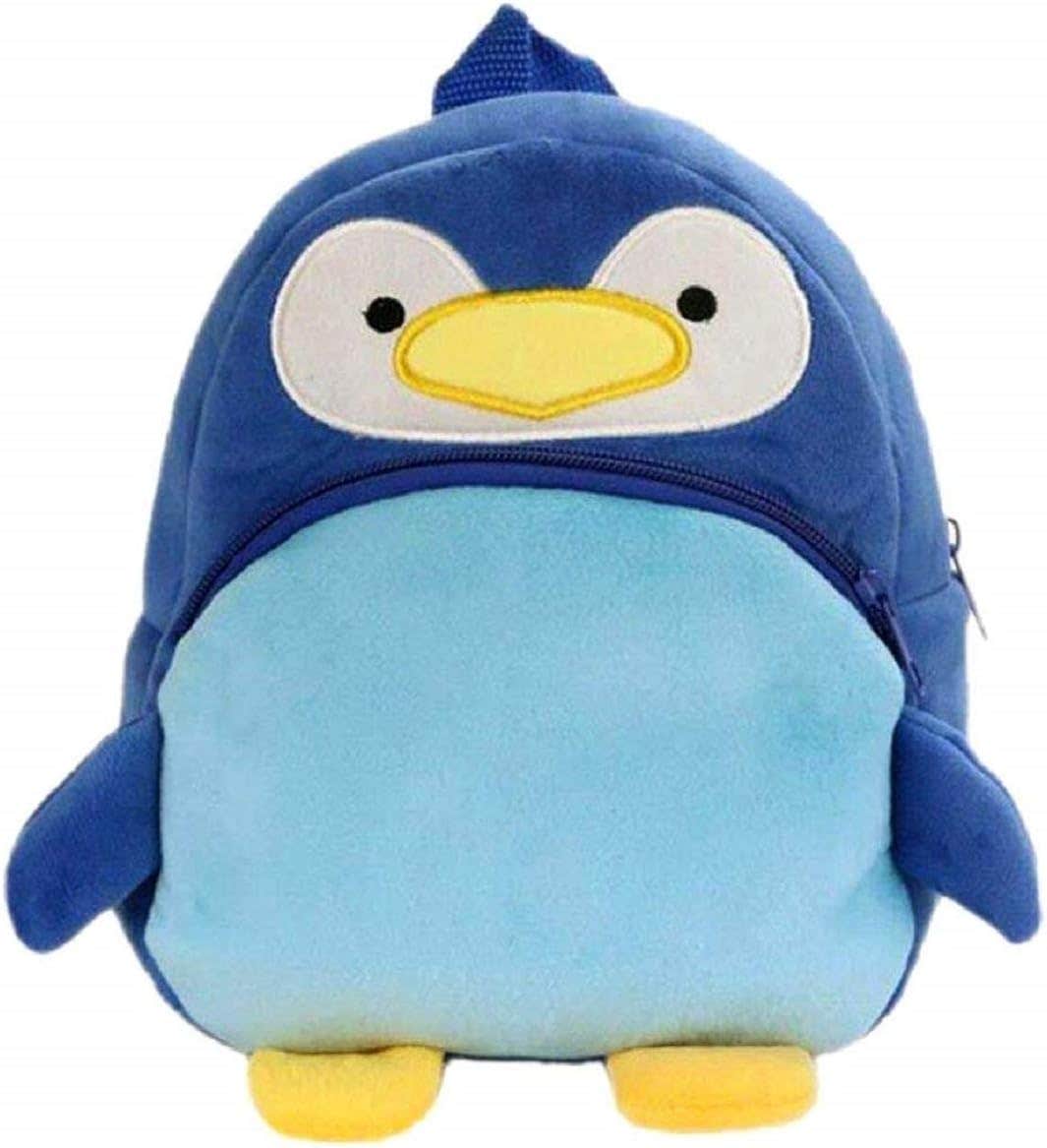 Kiddiewink Cartoon Velvet Kids Backpack - Dark Blue